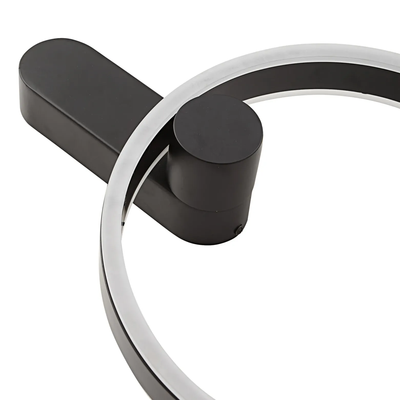Lucande Aplique de pared LED Yekta, directo, negro, atenuable
