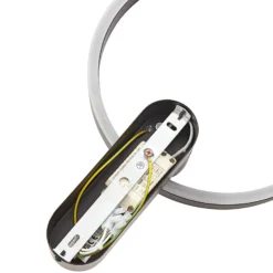 Lucande Aplique de pared LED Yekta, indirecto, negro, atenuable