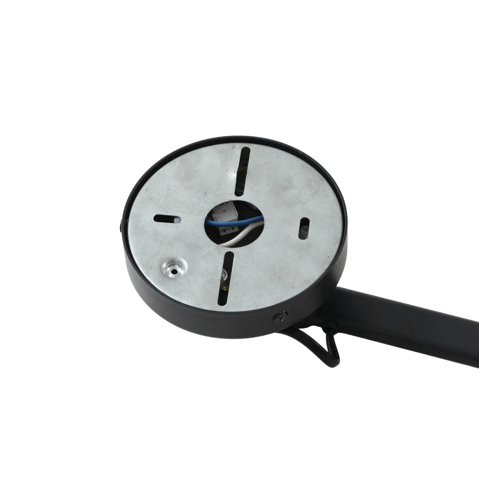 Lucande aplique de pared Silka, negro, metal, 9,5 cm de altura