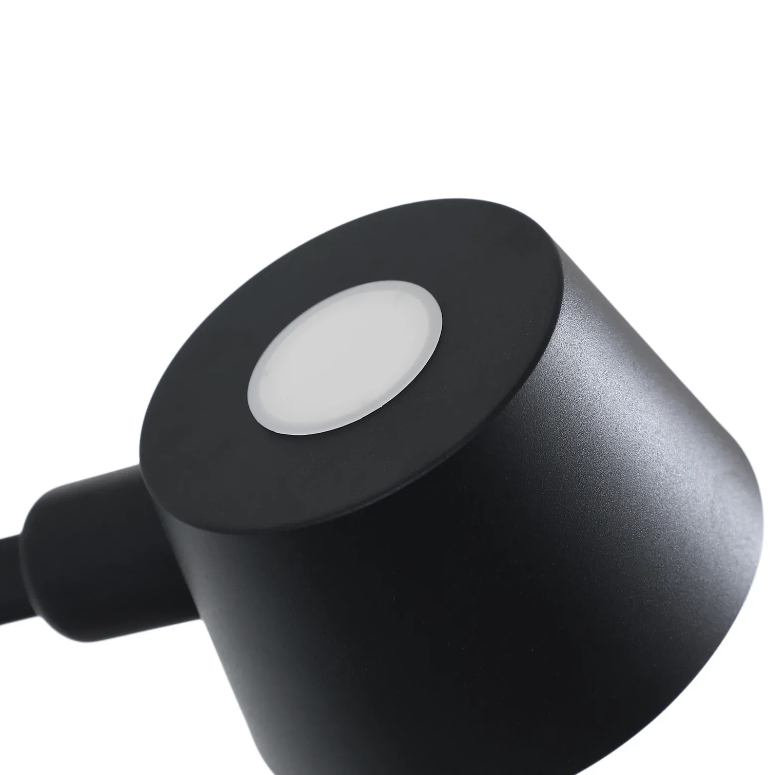 Lucande aplique de pared Silka, negro, metal, 9,5 cm de altura