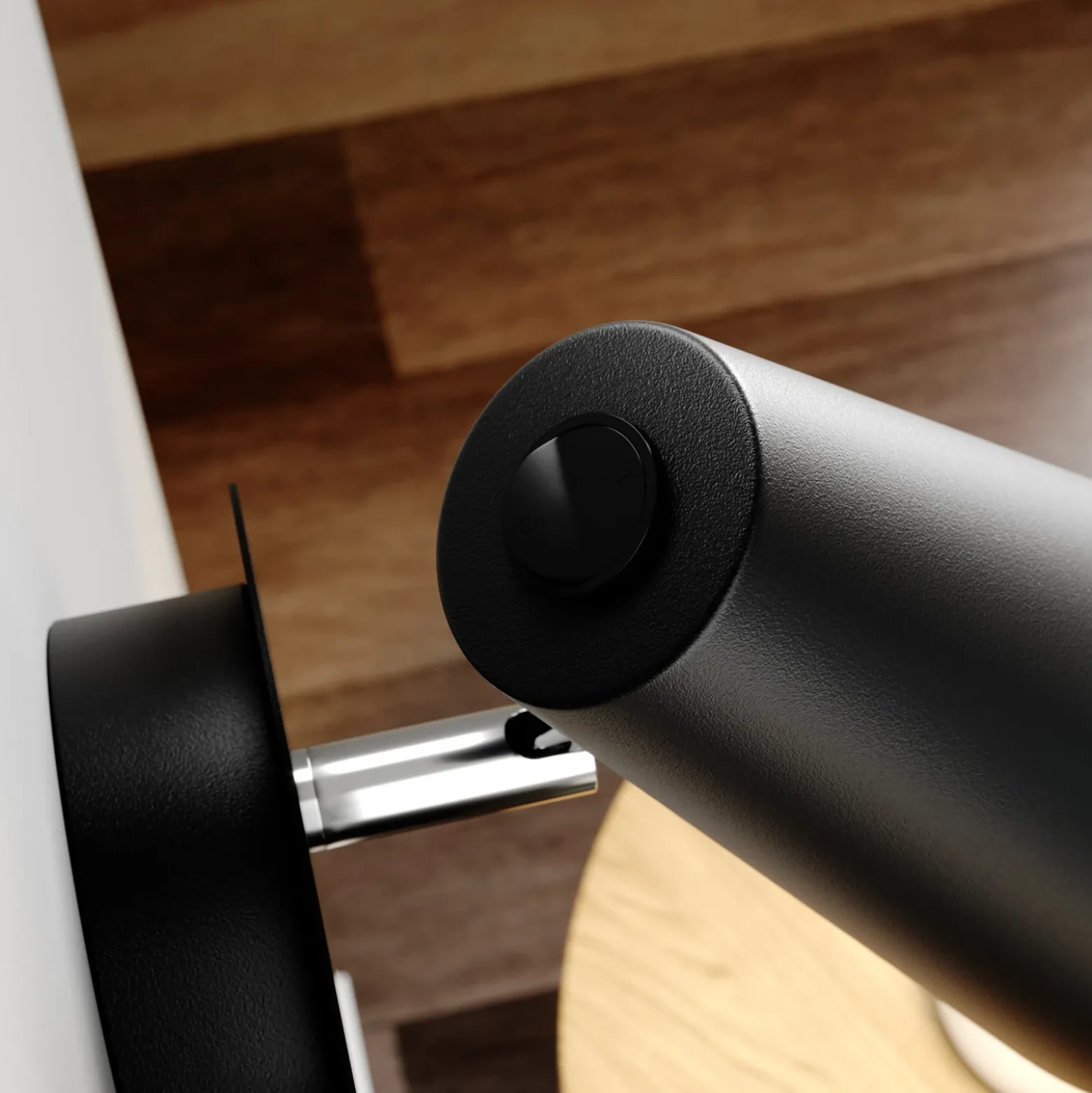 Lucande aplique de pared Wibke, altura 24 cm, negro, dorado, metal