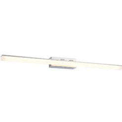 Lucande Aplique LED para baño Julie, 75cm, cromo, metal, IP44