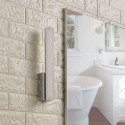 Lucande Aplique LED para baño Julie, 32 cm de altura, cromo, IP44