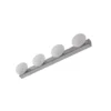 Lucande aplique LED para baño Myrra, cromo, cristal, 60 cm, IP44