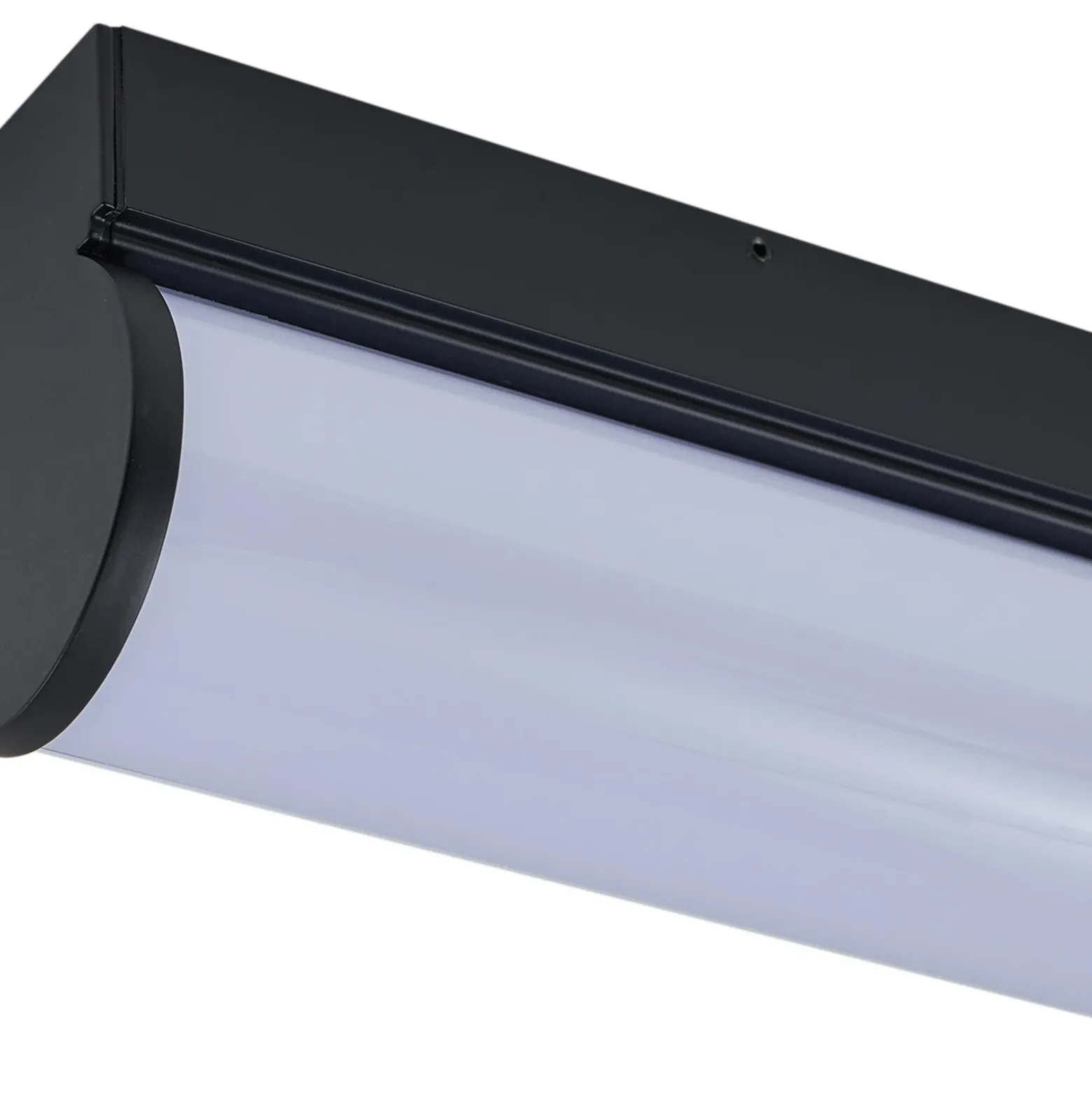 Lucande aplique LED para baño Vilmara, negro, metal, IP44
