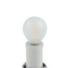 Lucande Basolo aplique para baño, negro, altura 31,5 cm, cristal