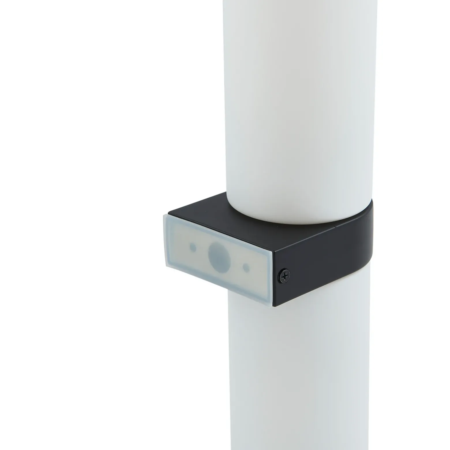 Lucande Basolo aplique para baño, negro, altura 31,5 cm, cristal