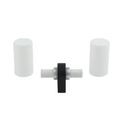 Lucande Basolo aplique para baño, negro, altura 31,5 cm, cristal