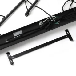 Lucande Carlea colgante 8 luces negro-níquel