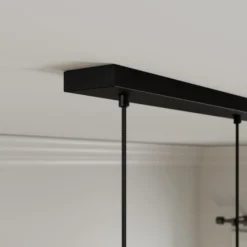 Lucande Carlea colgante 8 luces negro-níquel