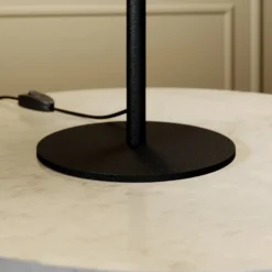Lucande Carlea lámpara de mesa 2 luces latón negro