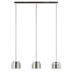 Lucande Diano lámpara colgante, gris humo, 3 luces