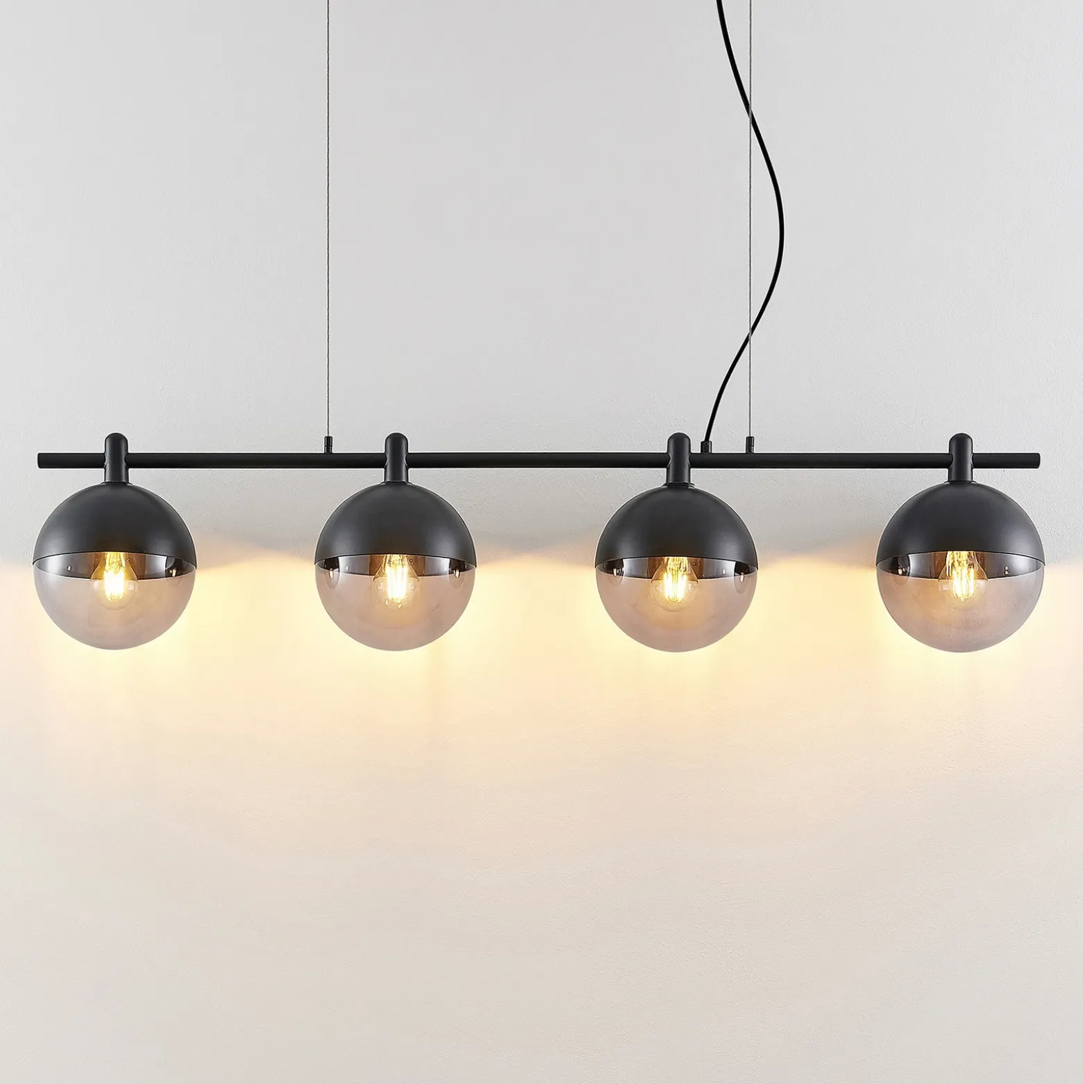 Lucande Dustian lámpara colgante, 4 luces
