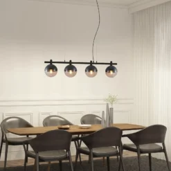 Lucande Dustian lámpara colgante, 4 luces