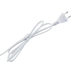 Lucande Ellorin lámpara de pie, blanco, madera, Ø 47,5 cm, E27