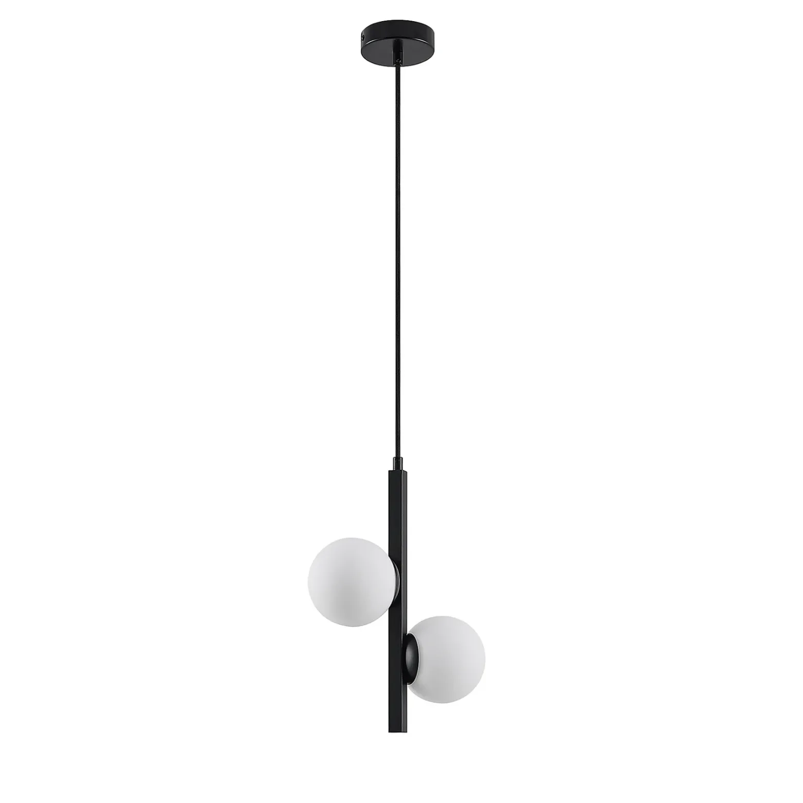 Lucande Emarin lámpara colgante globos de cristal 2 luces