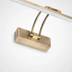 Lucande Felena lámpara LED para cuadros, latón