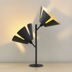 Lucande Jemmily lámpara de mesa, 2 luces