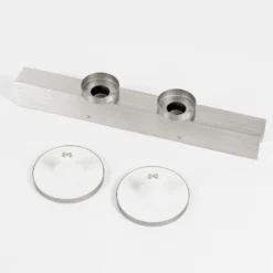 Lucande Kellino plafón, 2 luces, níquel