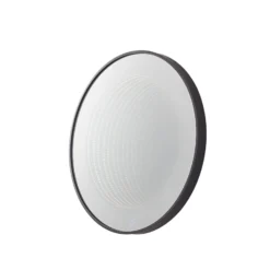 Lucande LED espejo infinito Emire, negro, aluminio, CCT, IP44