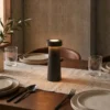 Lucande LED-Pimentero Pepper, gris oscuro, batería, IP44