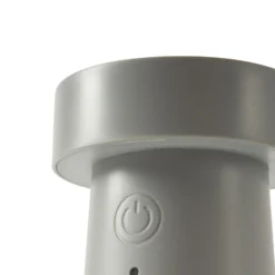 Lucande LED-Salzstreuer Salt, gris claro, batería, IP44