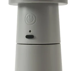 Lucande LED-Salzstreuer Salt, gris claro, batería, IP44