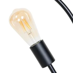 Lucande Linnard lámpara de mesa de hierro, 3 luces