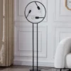 Lucande Linnard lámpara de pie de hierro, 3 luces