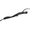 Lucande Lámpara arqueada LED Boga, negra, metal, atenuable