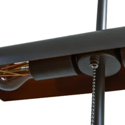 Lucande lámpara banquera Nysira, moderna, gris metálico, 2 luces.