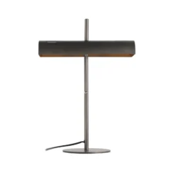 Lucande lámpara banquera Nysira, moderna, gris metálico, 2 luces.