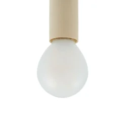 Lucande lámpara colgante Bidolo, negro, cristal, Ø 15 cm, IP44