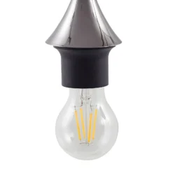 Lucande lámpara colgante Jarven, 3 luces, negro, cristal