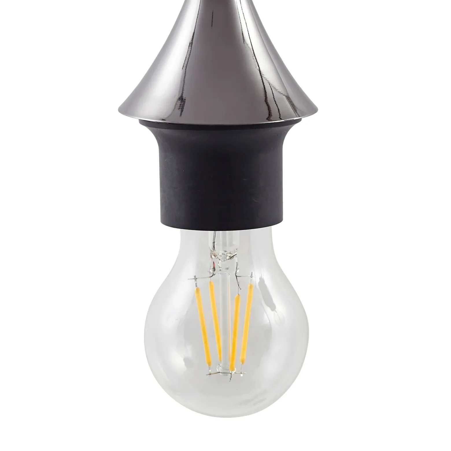 Lucande lámpara colgante Jarven, 5 luces, negro, cristal