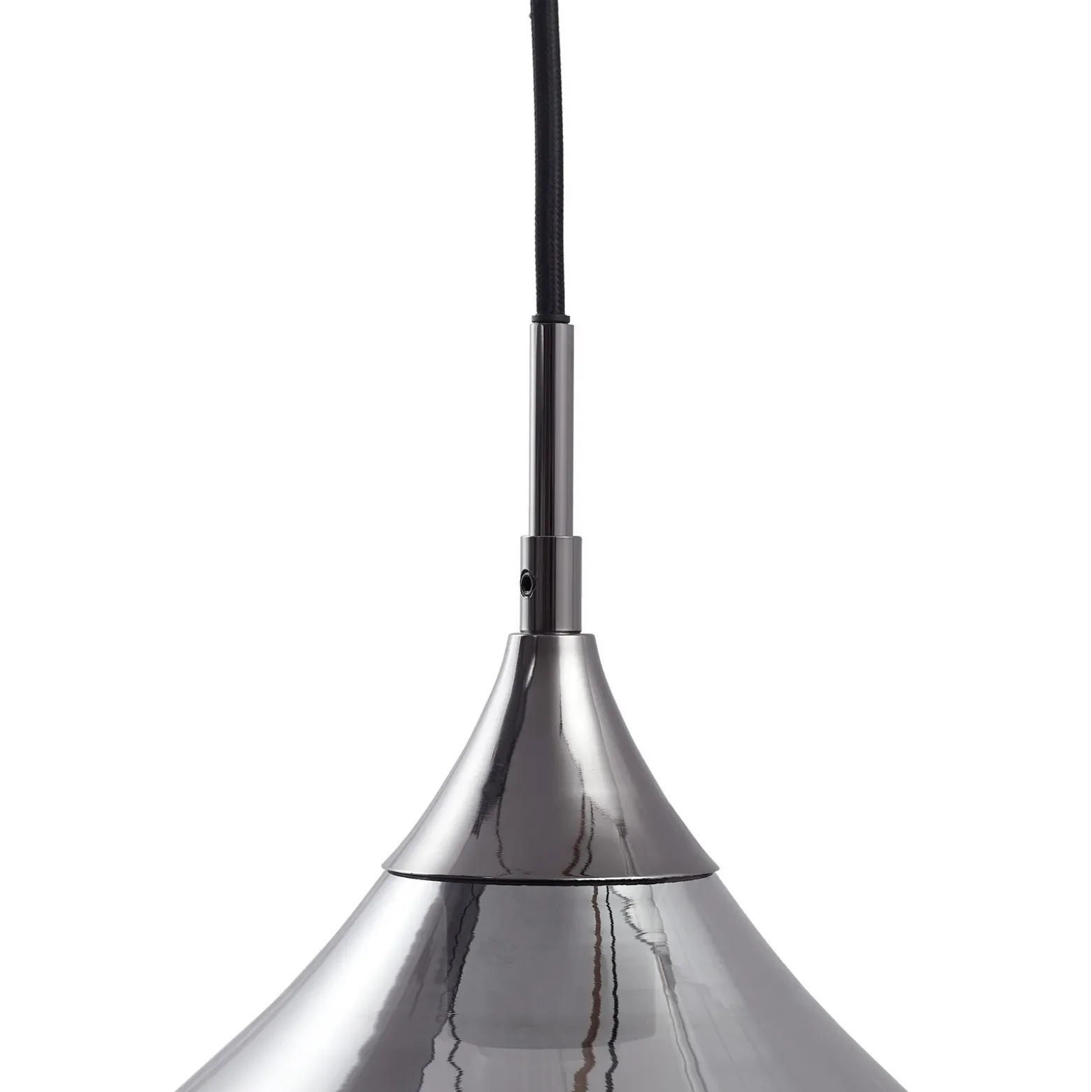Lucande lámpara colgante Jarven, 5 luces, negro, cristal