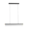 Lucande Lámpara colgante LED Alania, transparente, metal, 86,5 cm