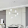 Lucande Lámpara colgante LED Avelina, blanca, 6 luces