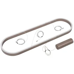 Lucande, lámpara colgante LED inteligente, Melinay, café, CCT, Tuya