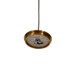 Lucande Lámpara colgante LED Ismenia, 5 luces, latón, acrílico