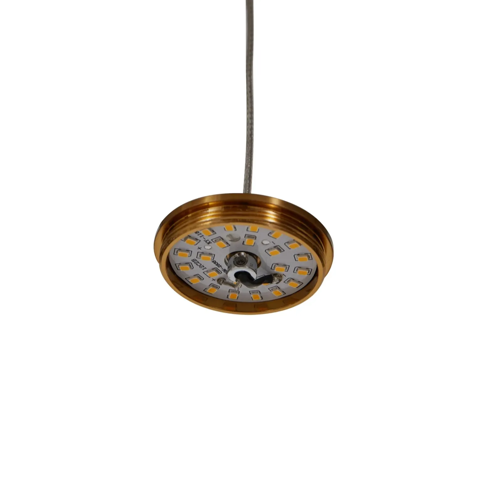 Lucande Lámpara colgante LED Ismenia, 5 luces, latón, acrílico