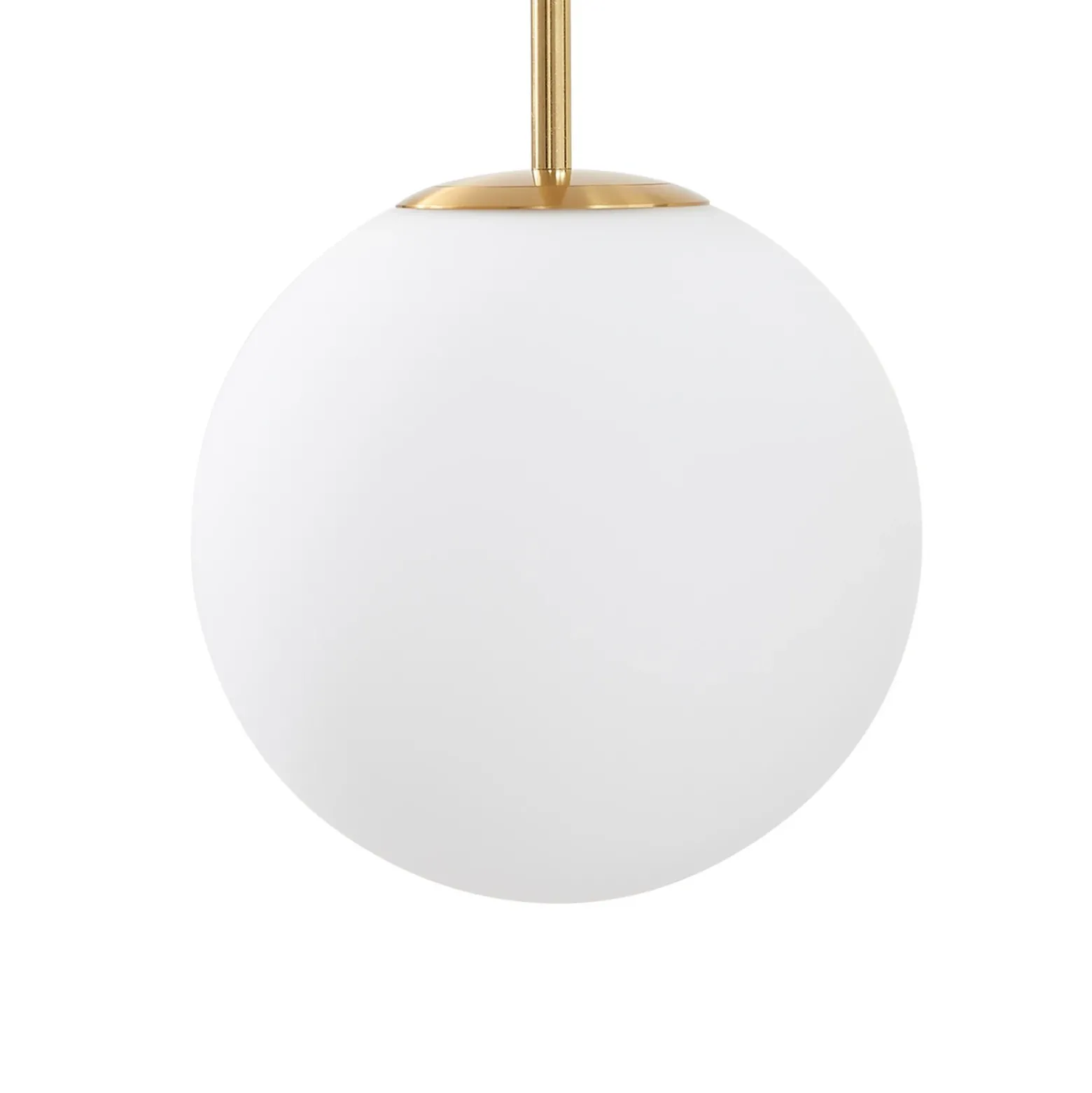 Lucande Lámpara colgante LED Joran, 3 luces, blanca, cristal