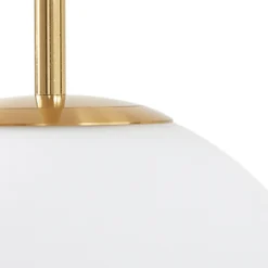 Lucande Lámpara colgante LED Joran, 3 luces, blanca, cristal