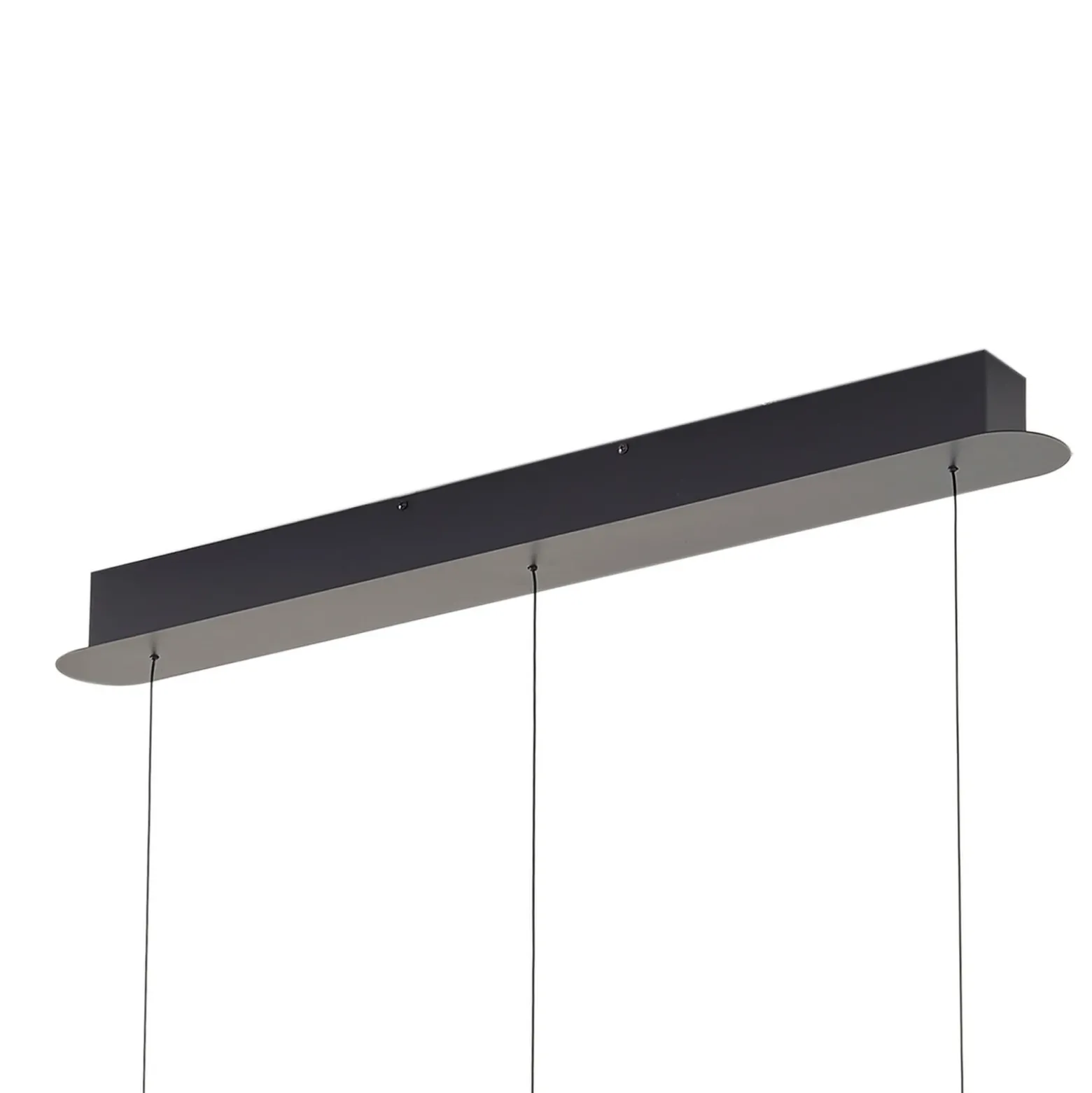 Lucande Lámpara colgante LED Joran, 3 luces, blanca, cristal