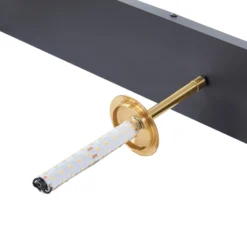 Lucande Lámpara colgante LED Joran, 3 luces, blanca, cristal