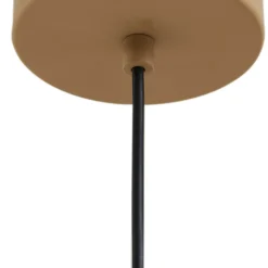 Lucande Lámpara colgante LED Livie, beige, aluminio, Ø 50 cm