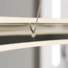 Lucande Lámpara colgante LED Lyani, Ø 60 cm, cromo, atenuable