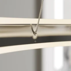 Lucande Lámpara colgante LED Lyani, Ø 60 cm, cromo, atenuable