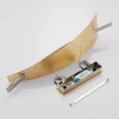 Lucande Lámpara colgante LED Marija, 91 cm, dorada, atenuable