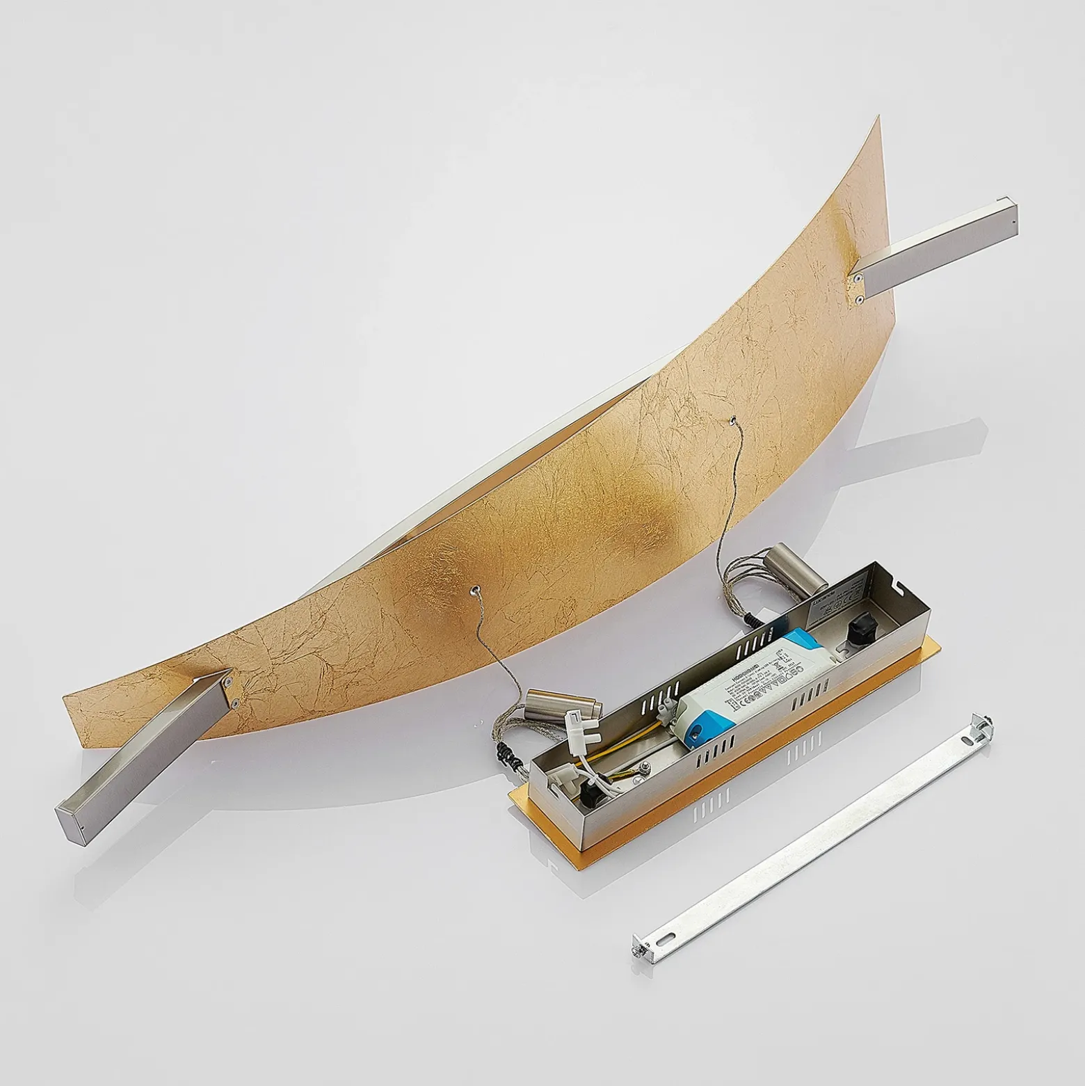 Lucande Lámpara colgante LED Marija, 91 cm, dorada, atenuable